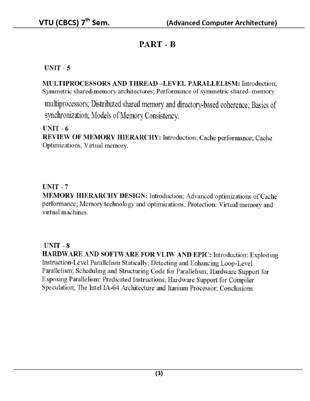 Advanced Computer Architecture For VTU BE 7th Sem Computer Science Engineering - Page 4