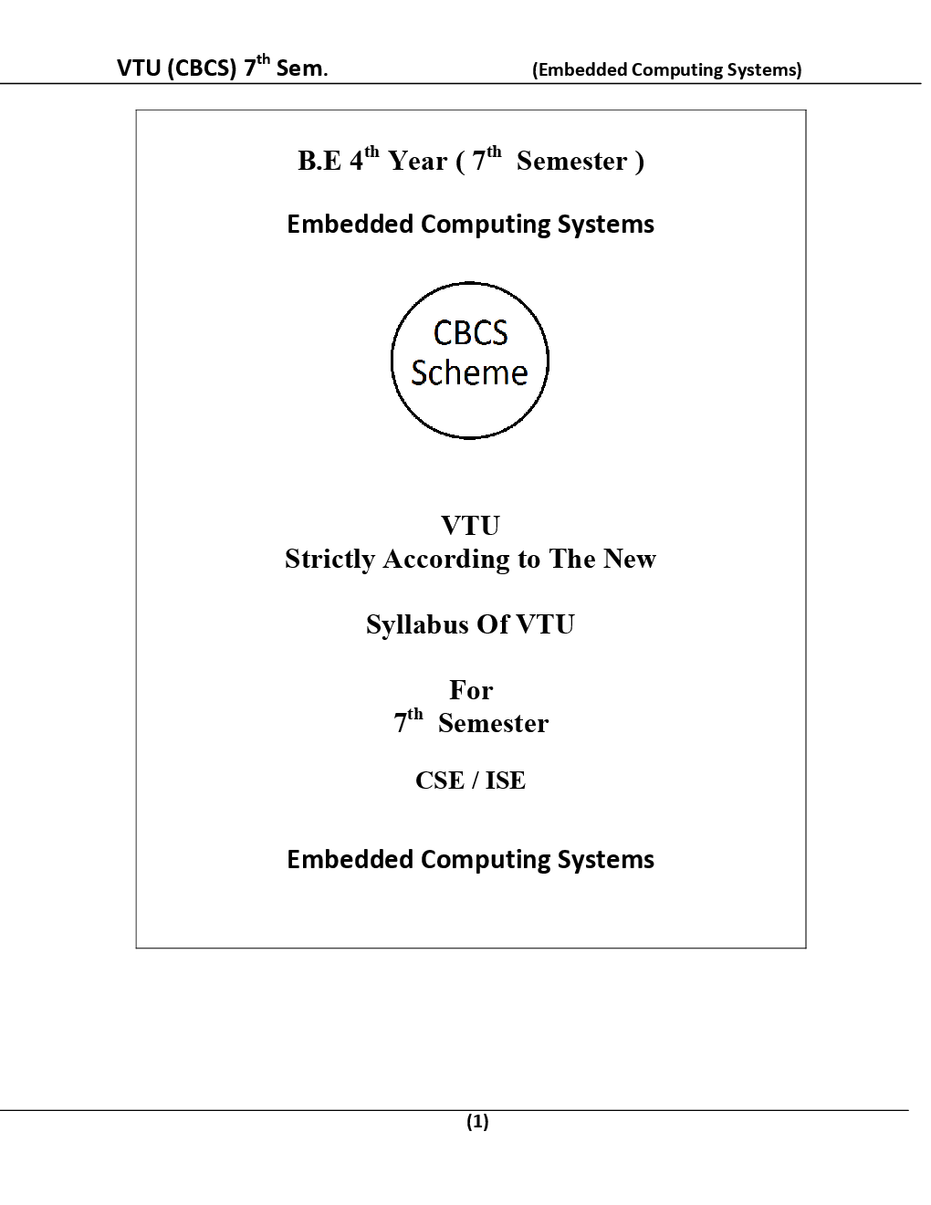 Embedded Computing Systems For VTU BE 7th Sem Computer Science Engineering - Page 2