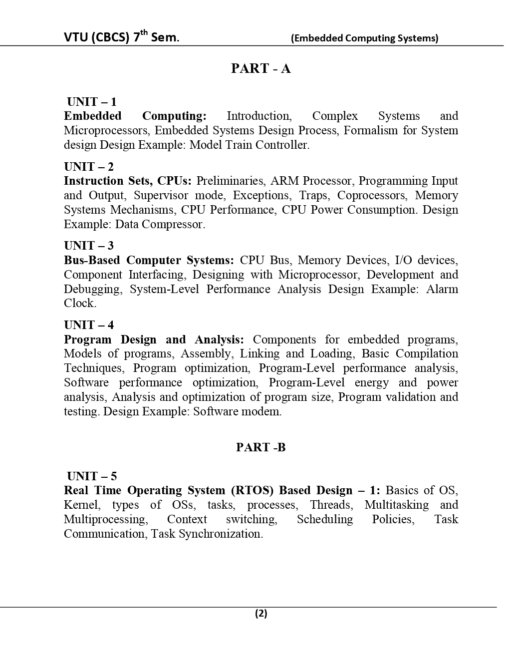 Embedded Computing Systems For VTU BE 7th Sem Computer Science Engineering - Page 3