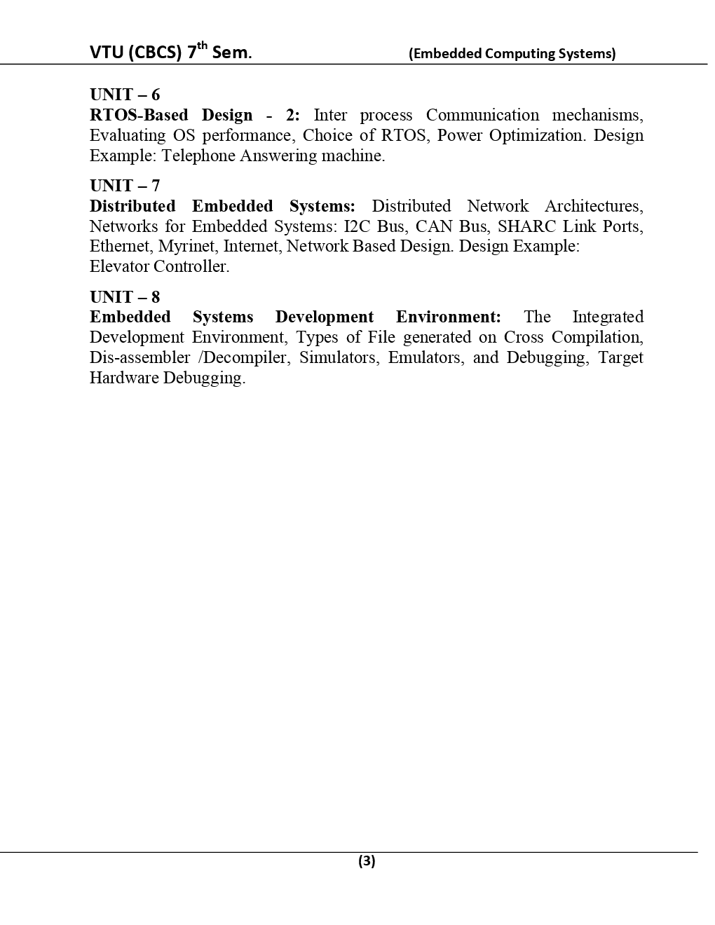 Embedded Computing Systems For VTU BE 7th Sem Computer Science Engineering - Page 4