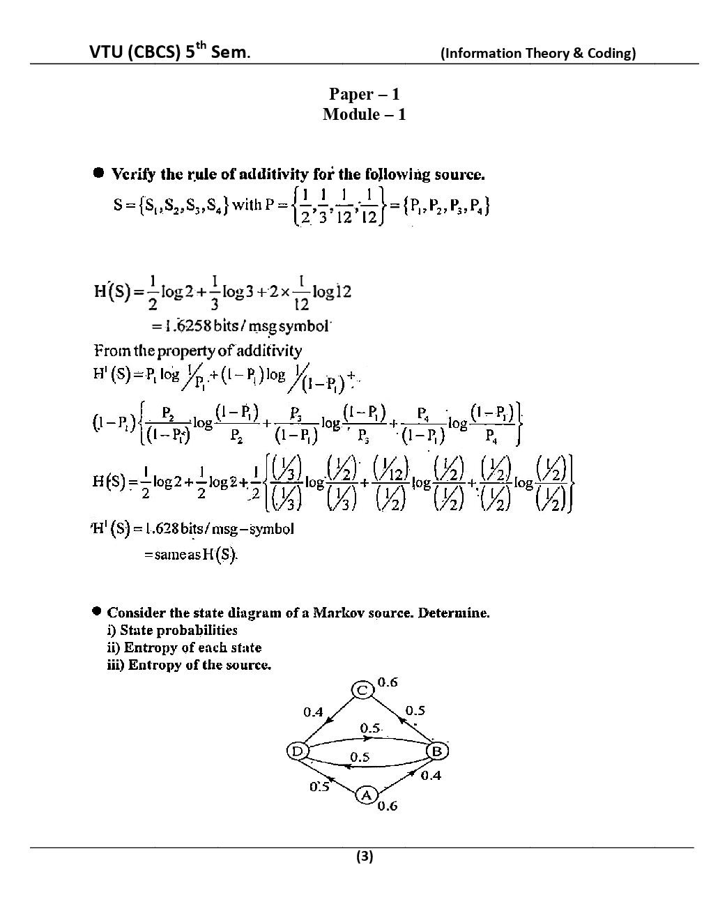 Information Theory & Coding For VTU BE 5th Sem Electronics And Communication Engineering - Page 4