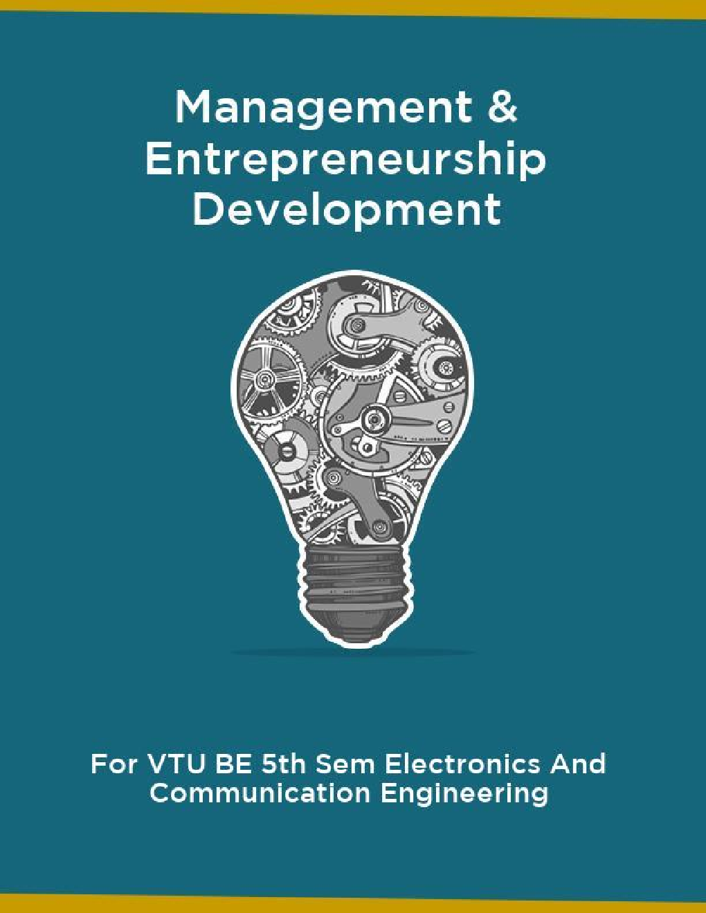 Management & Entrepreneurship Development For VTU BE 5th Sem Electronics And Communication Engineering - Page 1