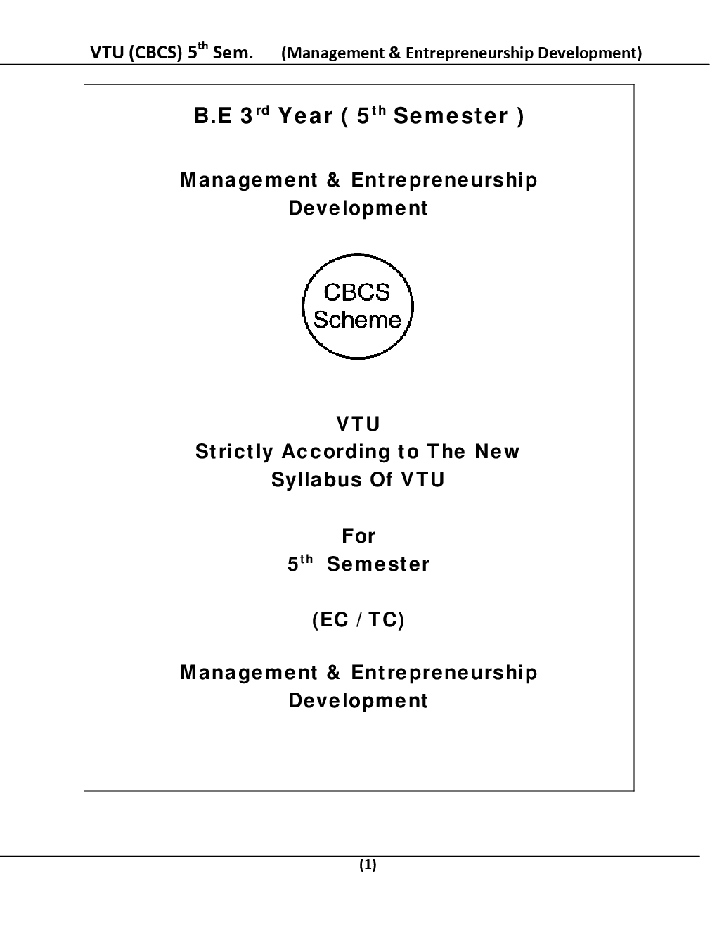 Management & Entrepreneurship Development For VTU BE 5th Sem Electronics And Communication Engineering - Page 2