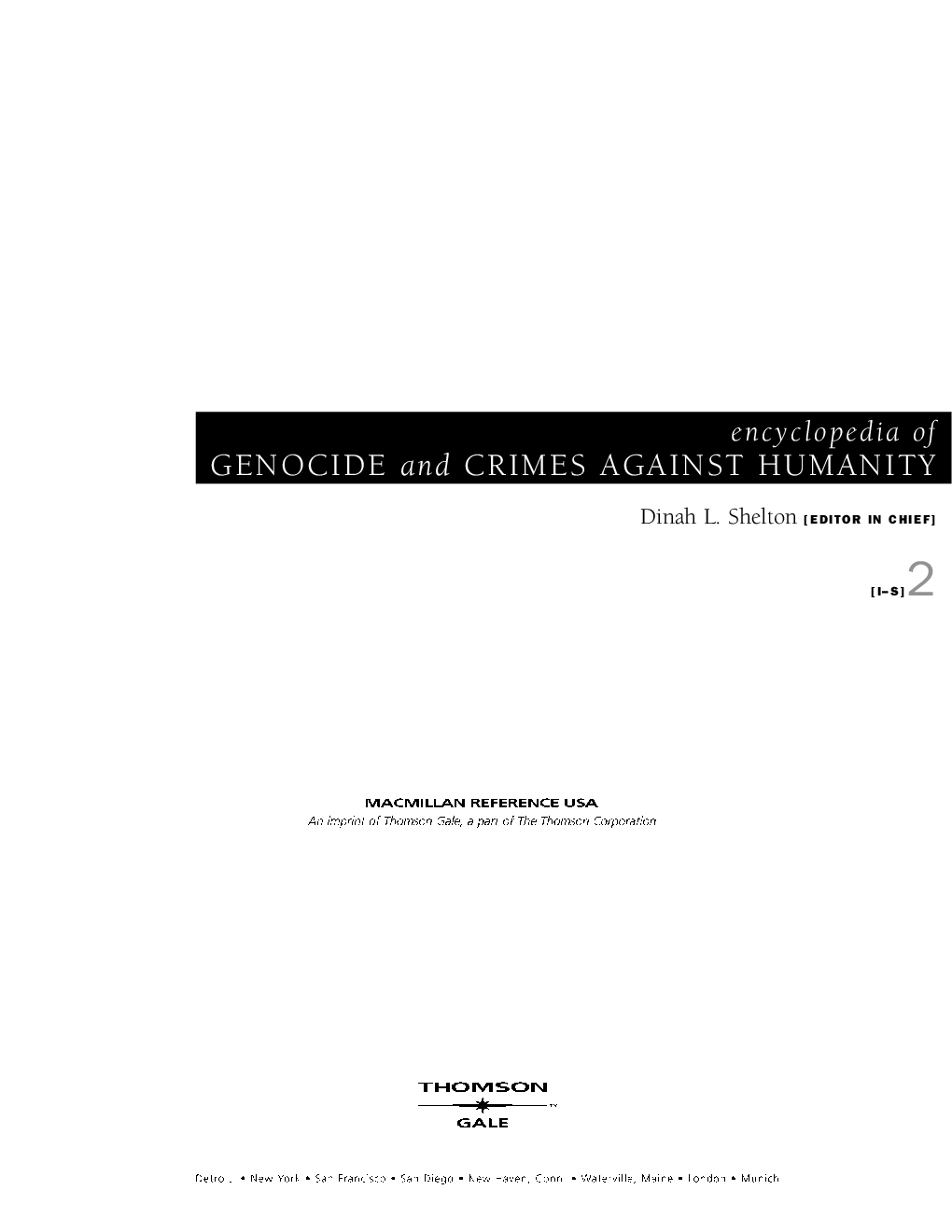 Encyclopedia of Genocide And Crimes Against Humanity Volume-II - Page 4