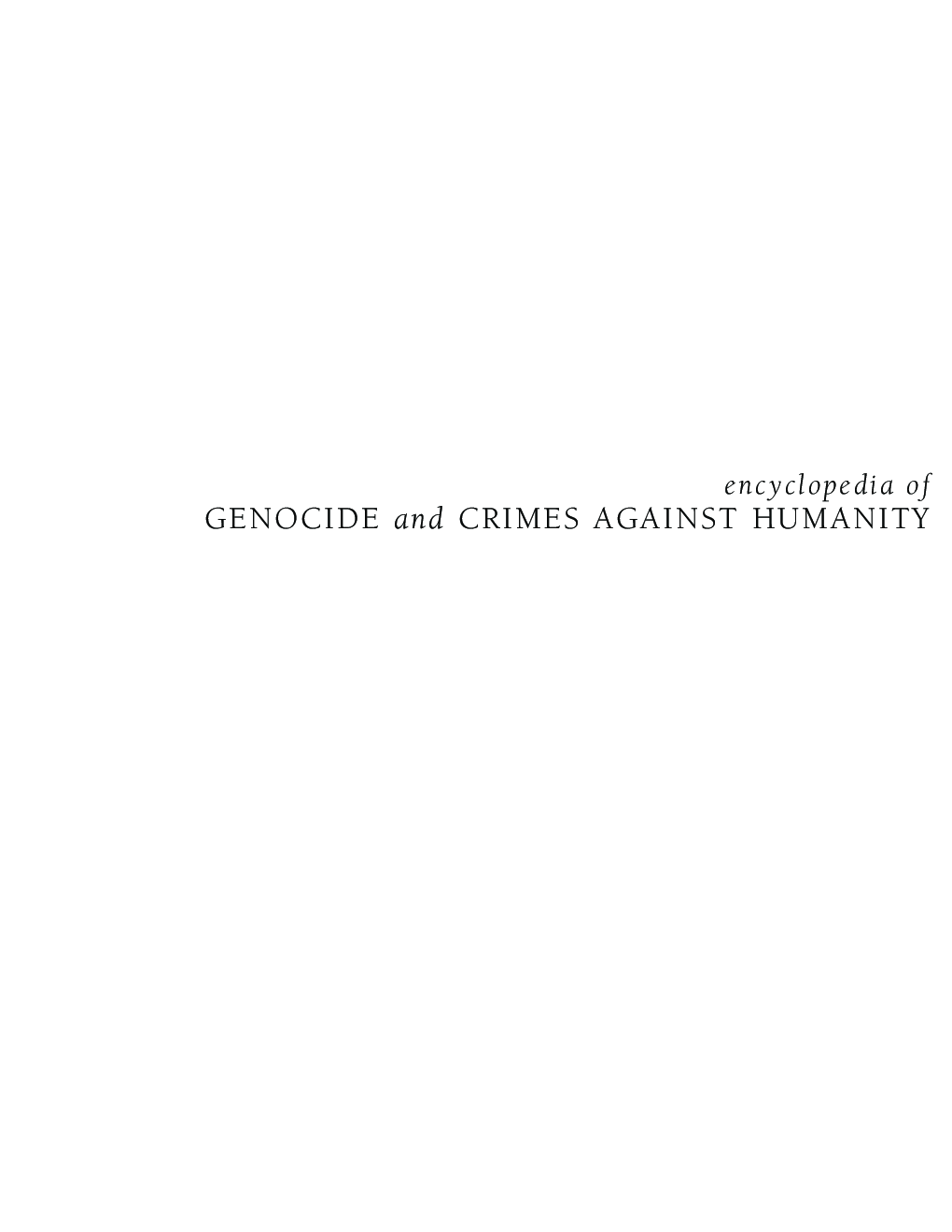 Encyclopedia of Genocide And Crimes Against Humanity Volume-III - Page 2