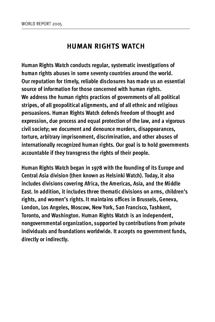 World Report 2005 - Page 4