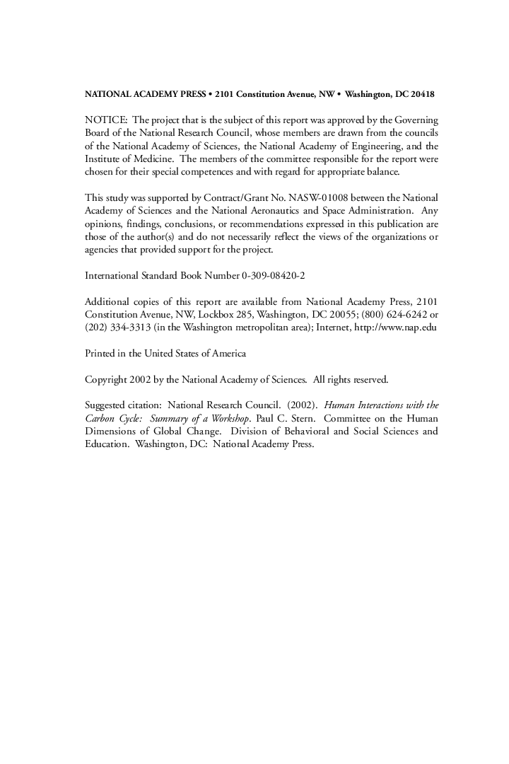 Human Interactions With The Carbon Cycle - Page 3