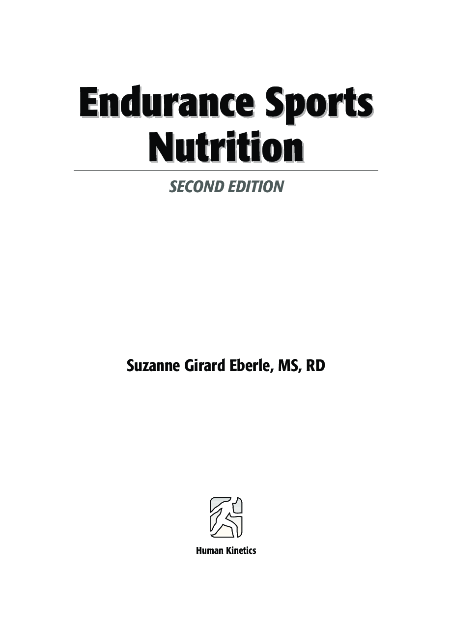 Endurance Sports Nutrition - Page 1