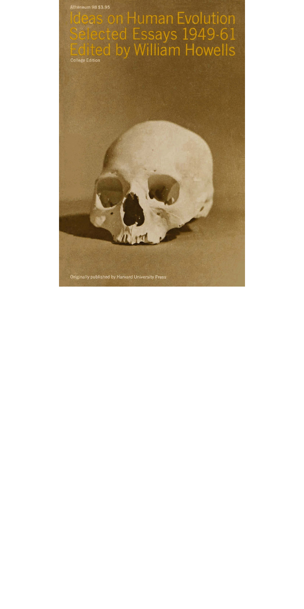 Ideas on Human Evolution - Page 1