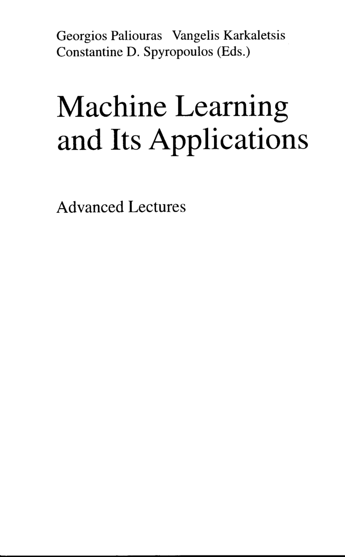 Machine Learning And Its Applications - Page 3