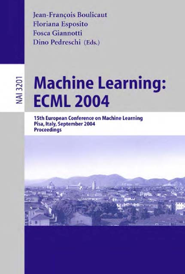 Machine Learning ECML 2004 - Page 1