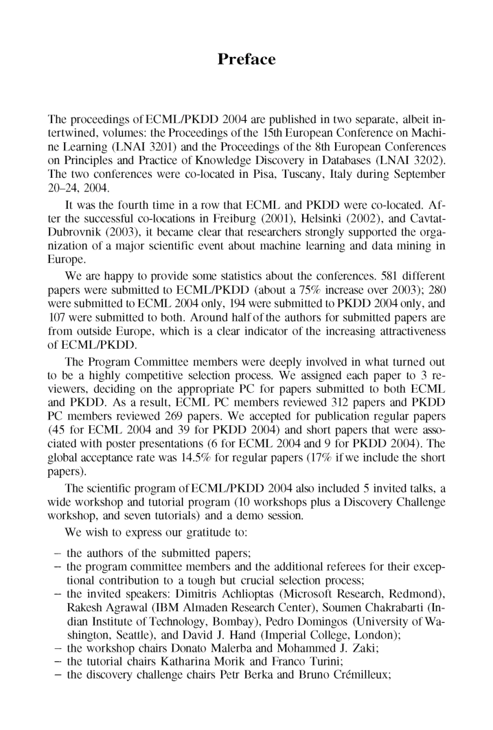 Machine Learning ECML 2004 - Page 5