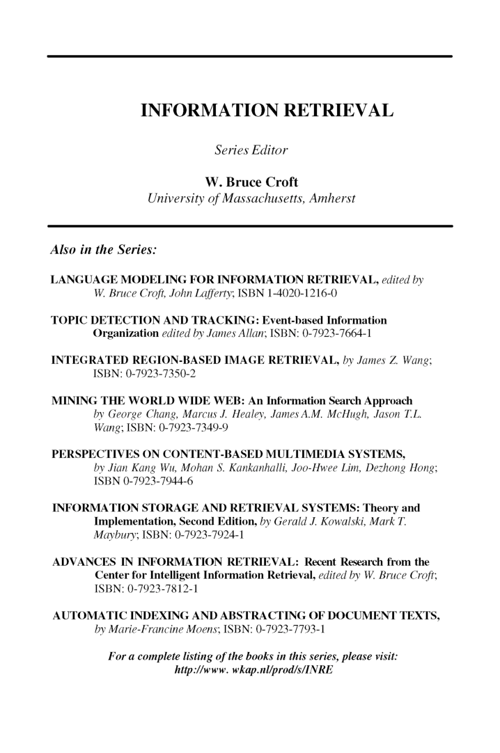 Machine Learning And Statistical Modeling Approaches To Image Retrieval - Page 3