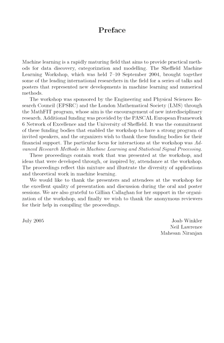 Deterministic And Statistical Methods In Machine Learning - Page 4