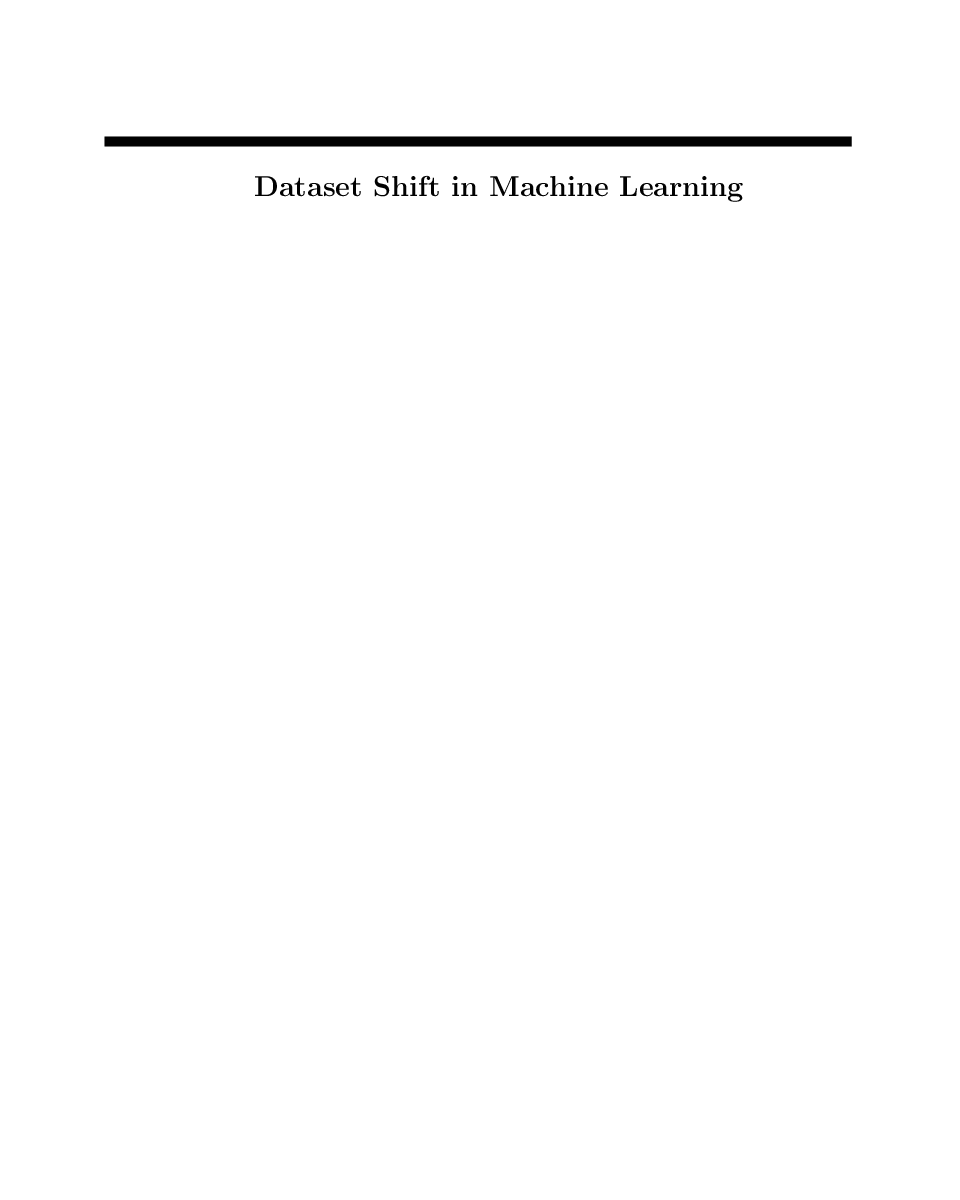 Dataset Shift In Machine Learning - Page 2