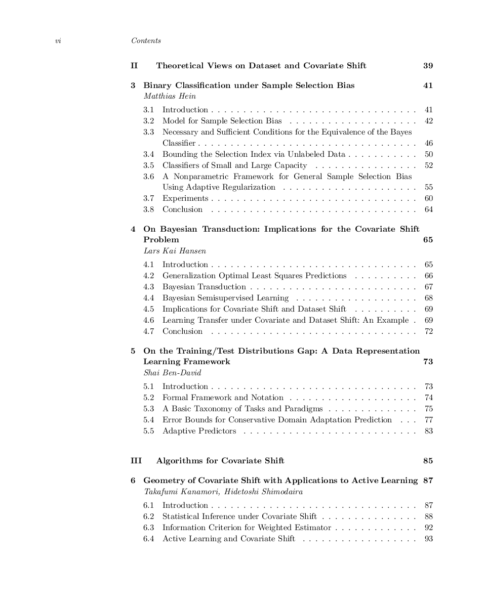 Dataset Shift In Machine Learning - Page 5