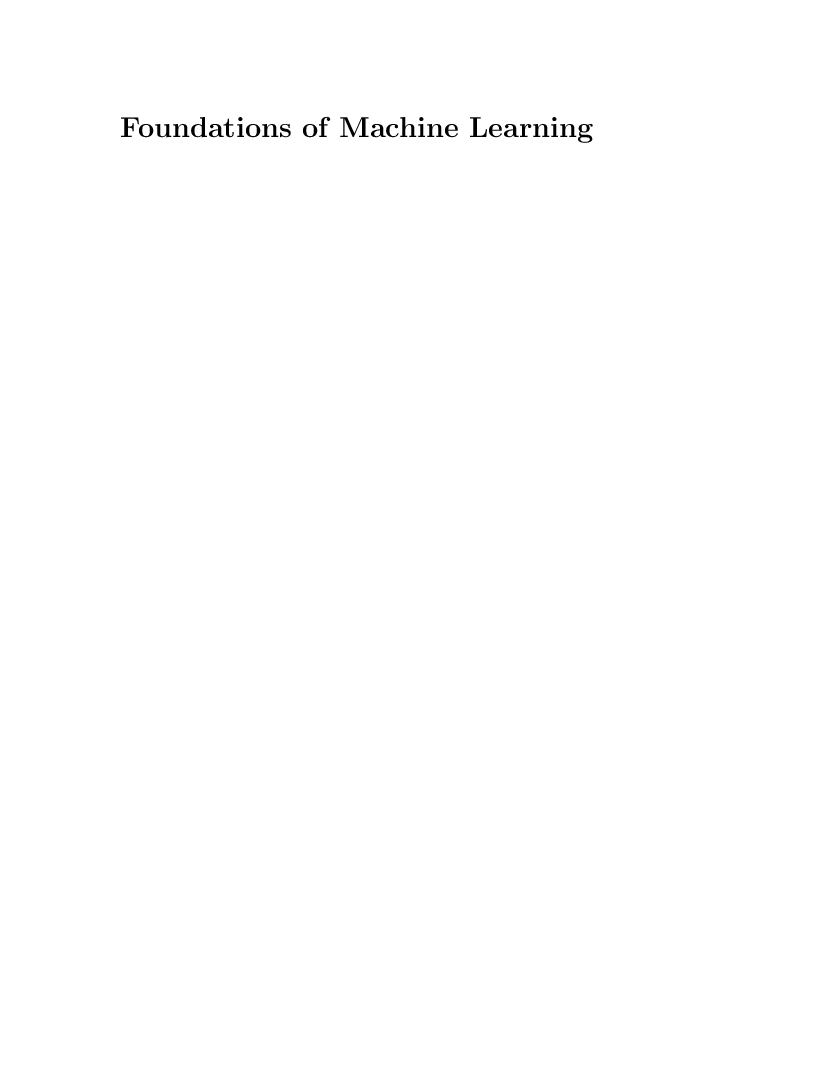Foundations of Machine Learning - Page 2