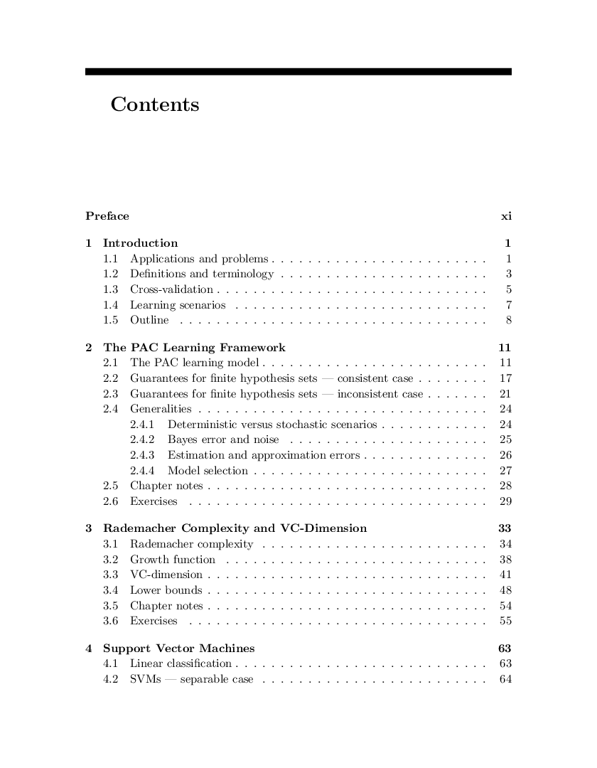 Foundations of Machine Learning - Page 5