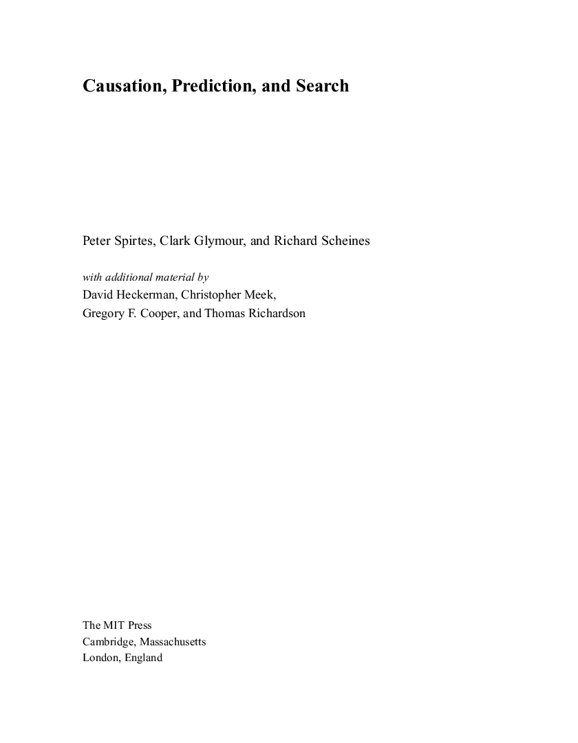 Causation Prediction And Search - Page 4