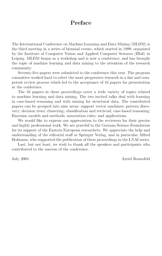 Machine Learning And Data Mining In Pattern Recognition - Page 5