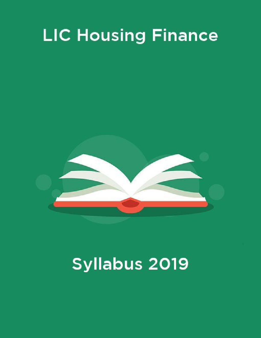 LIC Housing Finance Syllabus 2019 - Page 1