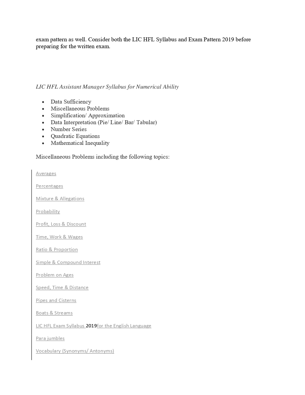LIC Housing Finance Syllabus 2019 - Page 3