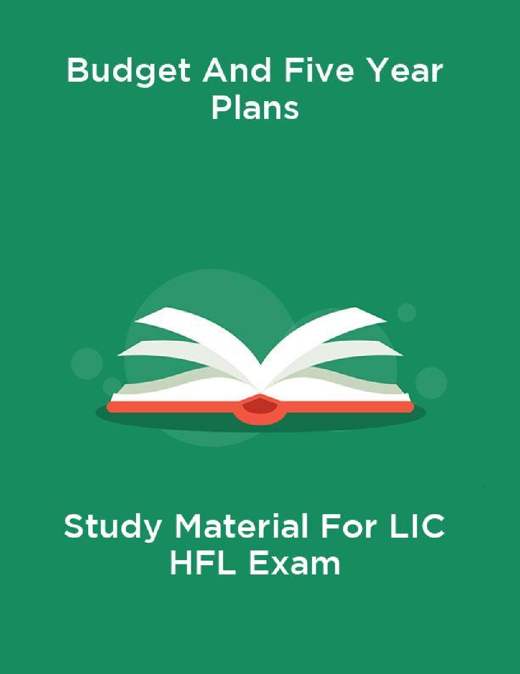 Budget And Five Year Plans Study Material For LIC HFL Exam - Page 1