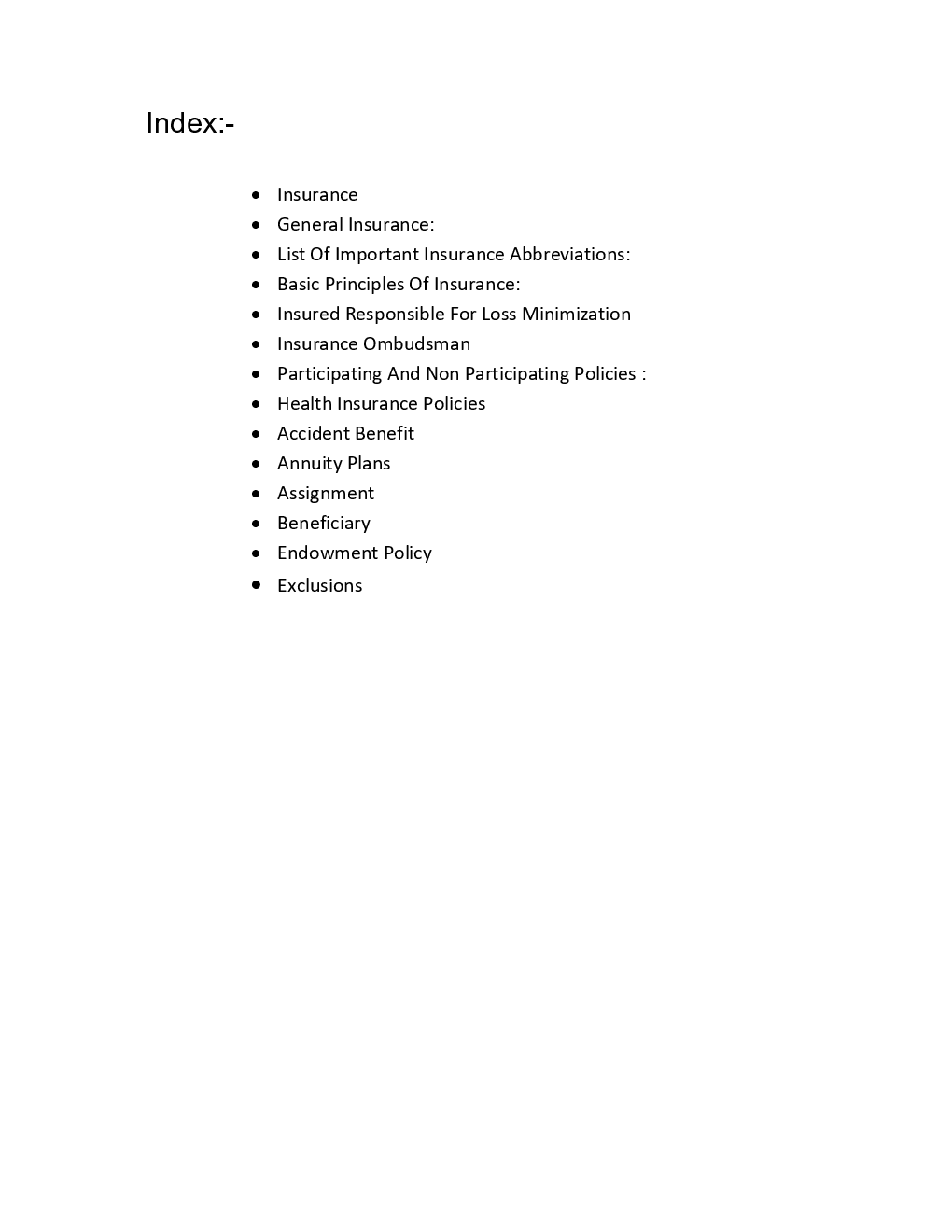 Insurance Sector-Basic Study Material For LIC HFL Exam - Page 2