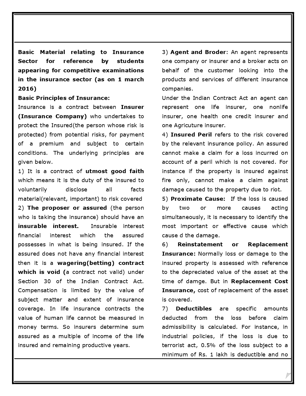 Insurance Sector-Basic Study Material For LIC HFL Exam - Page 3