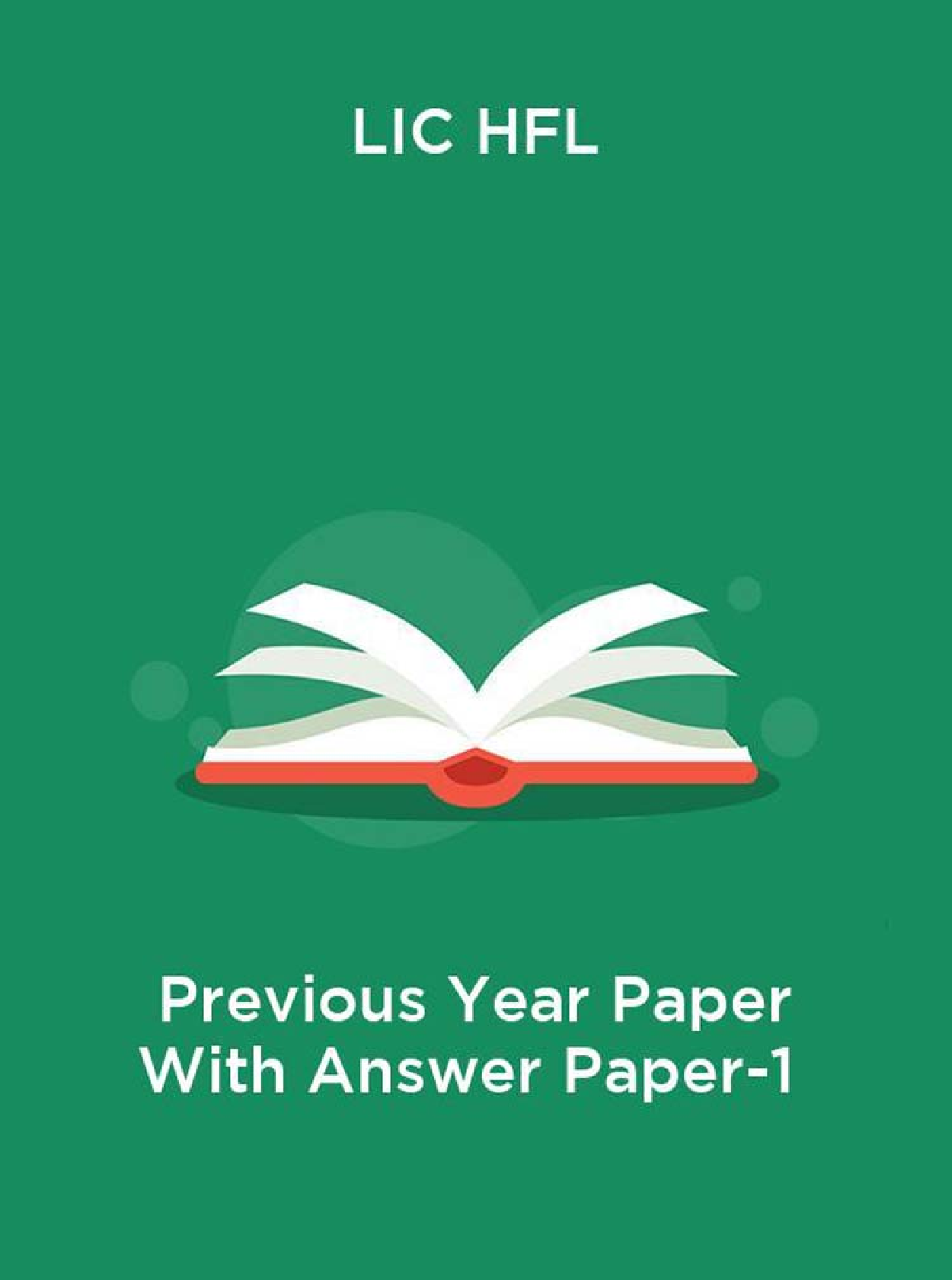 LIC HFL Previous Year Paper With Answer Paper-1 - Page 1