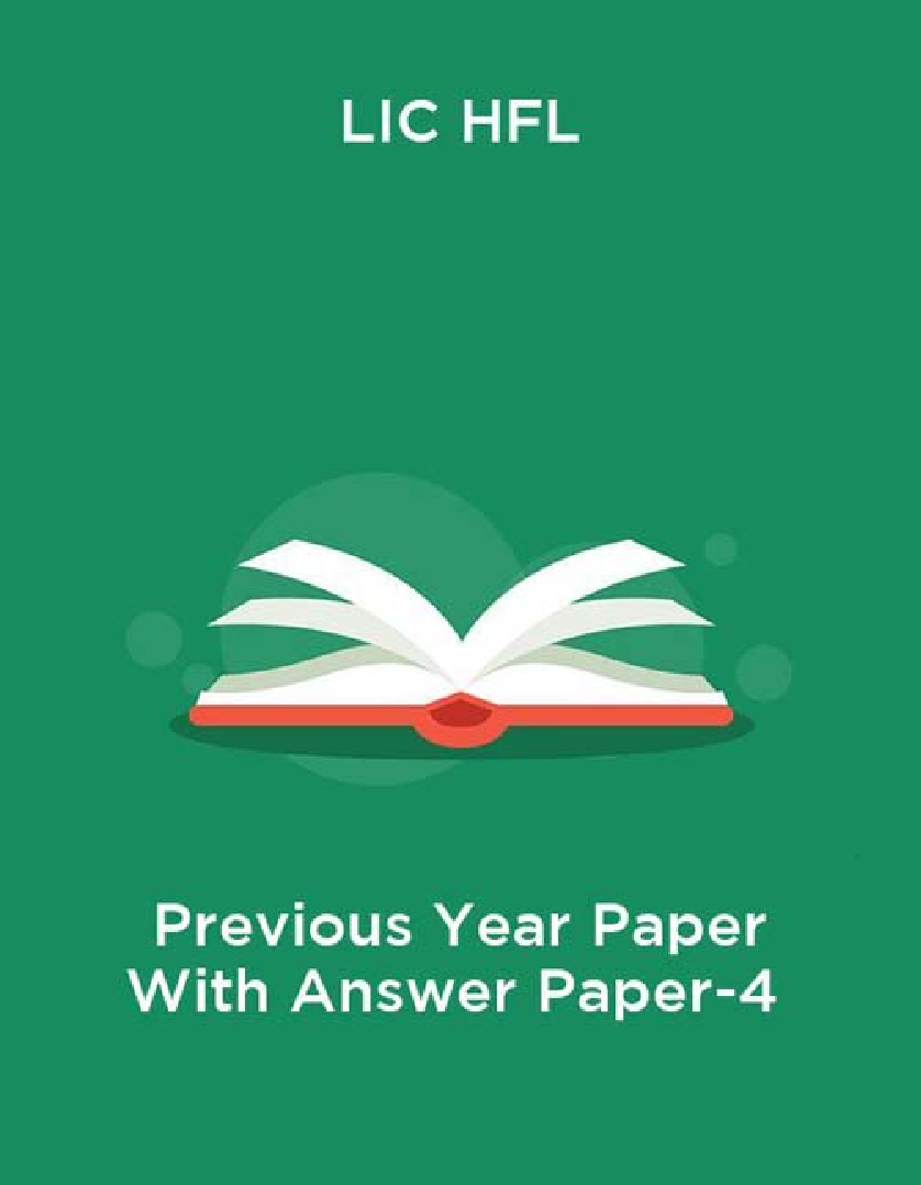 LIC HFL Previous Year Paper With Answer Paper-4 - Page 1