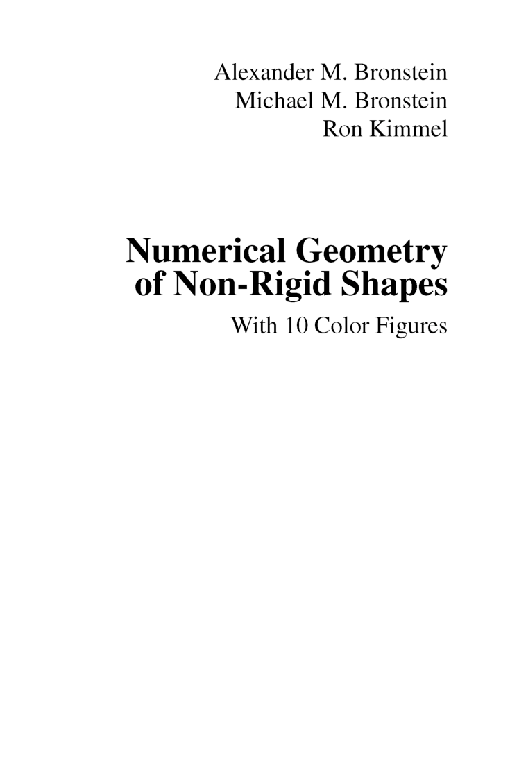 Numerical Geometry Of Non Rigid Shapes - Page 3
