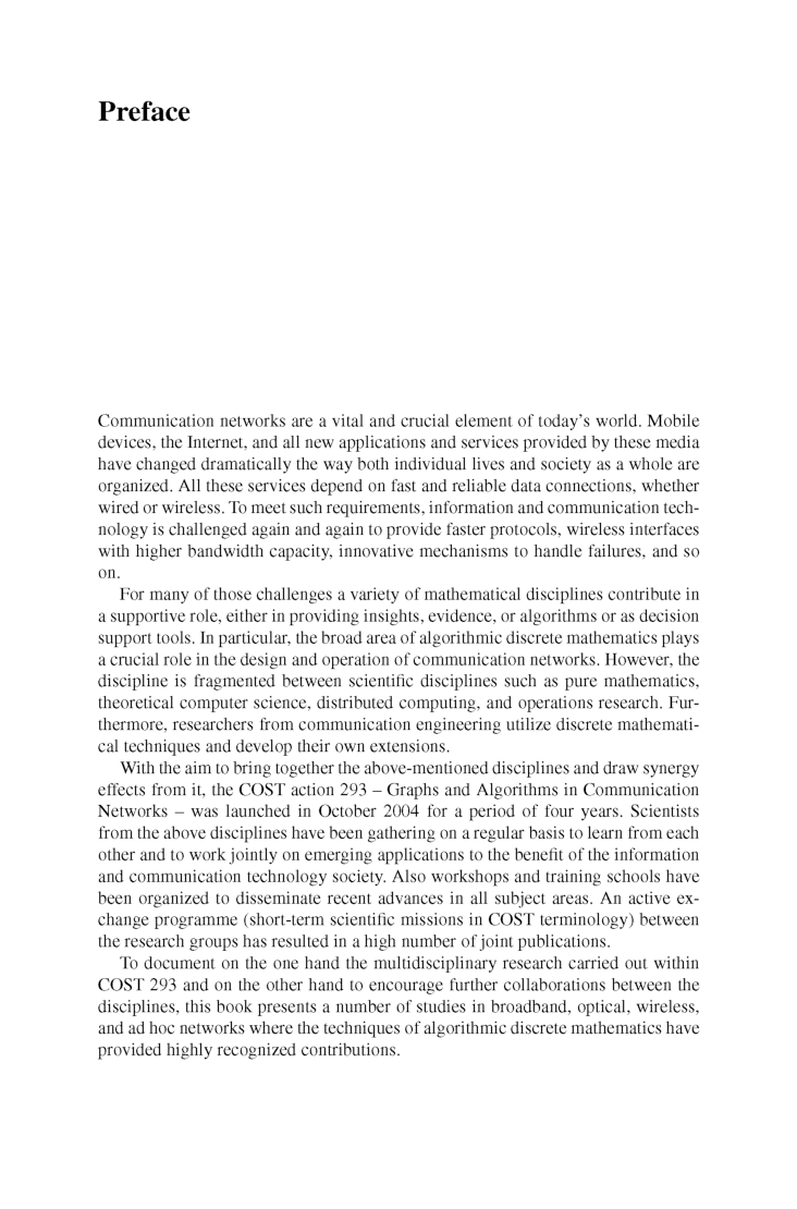 Graphs And Algorithms In Communication Networks - Page 5