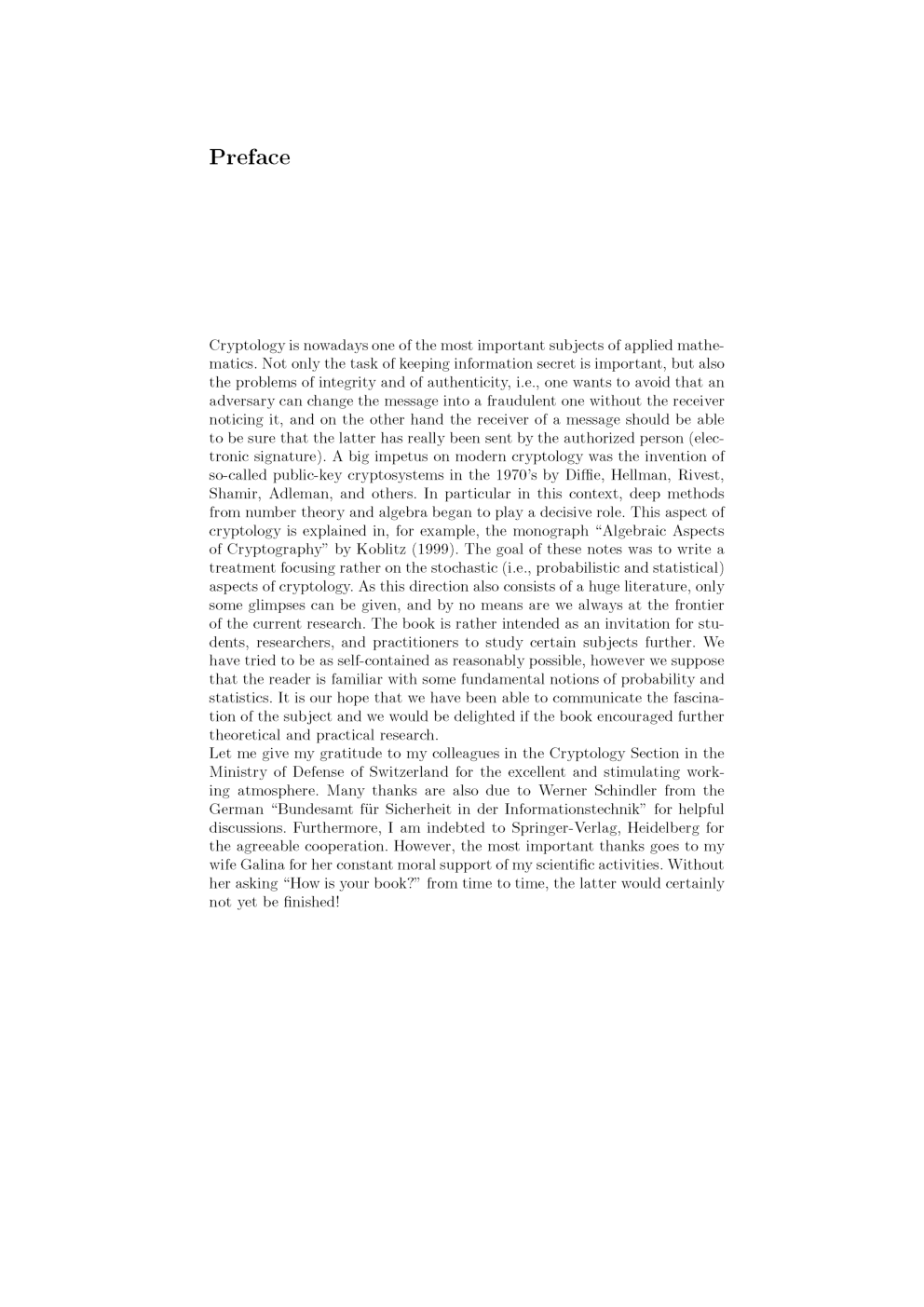 Probabilistic And Statistical Methods In Cryptology - Page 5