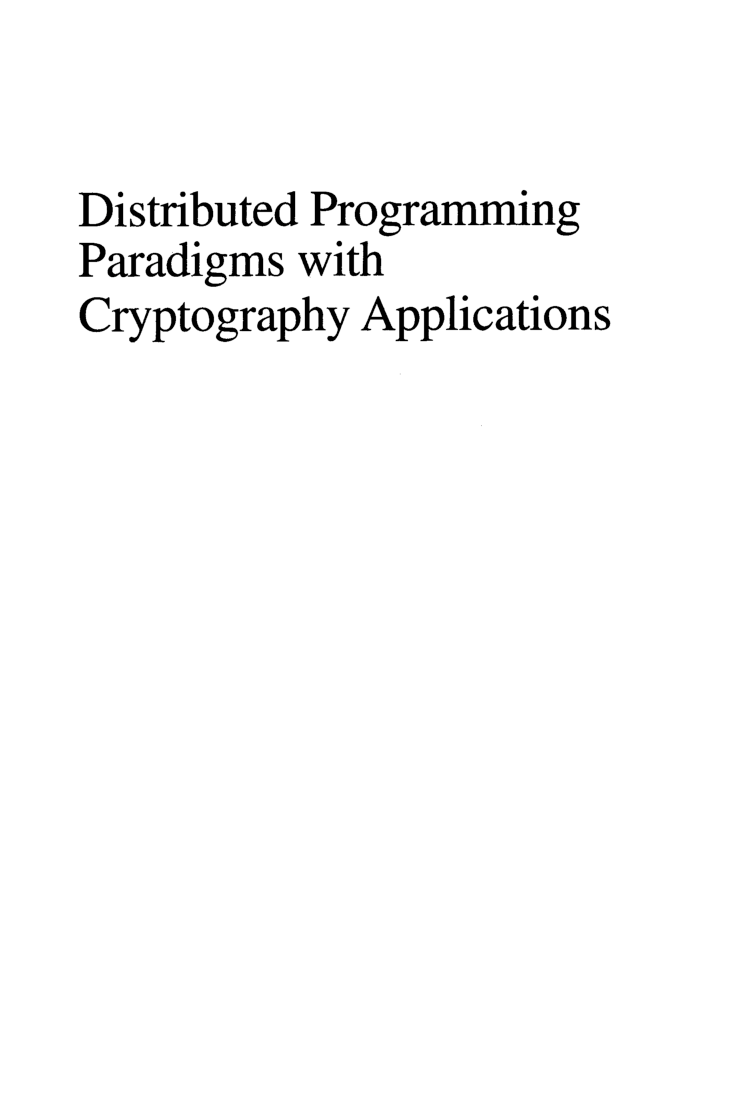 Distributed Programming Paradigms With Cryptography Applications - Page 3