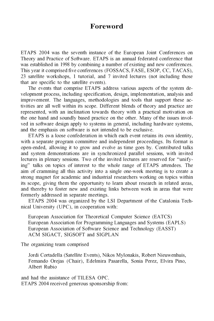 Tools And Algorithms For The Construction And Analysis Of Systems - Page 5