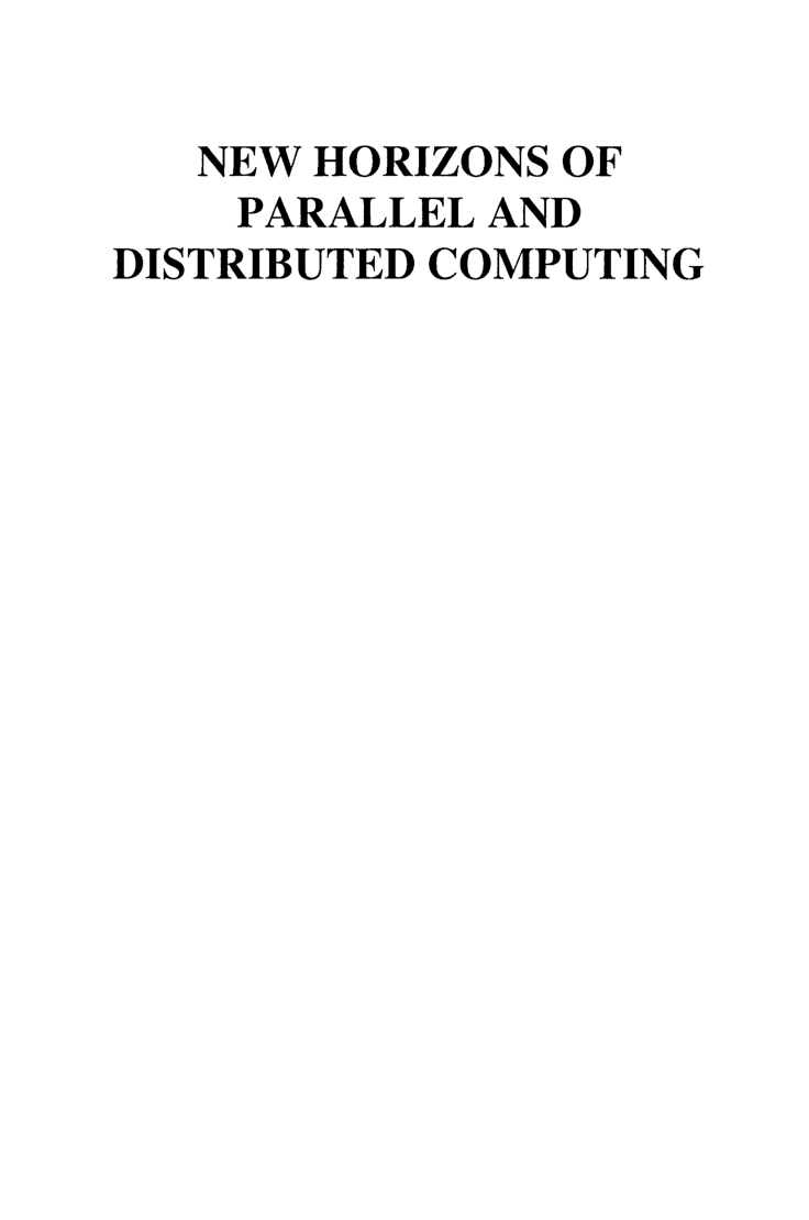 New Horizons Of Parallel And Distributed Computing - Page 2