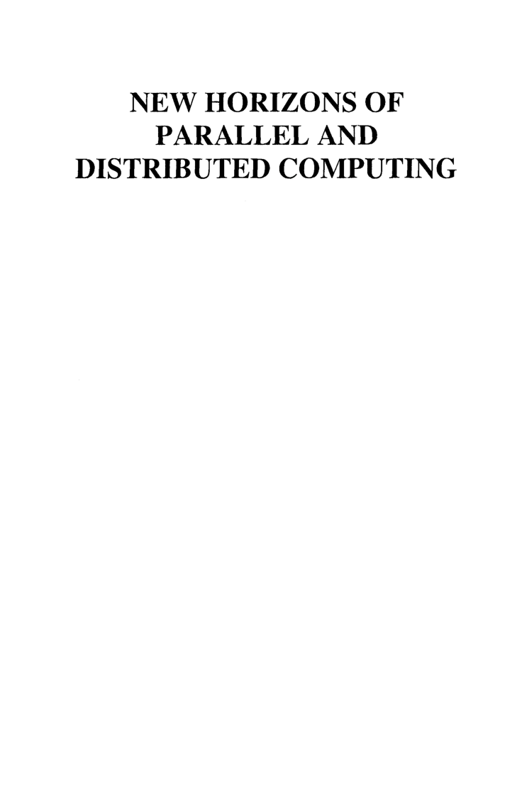 New Horizons Of Parallel And Distributed Computing - Page 3