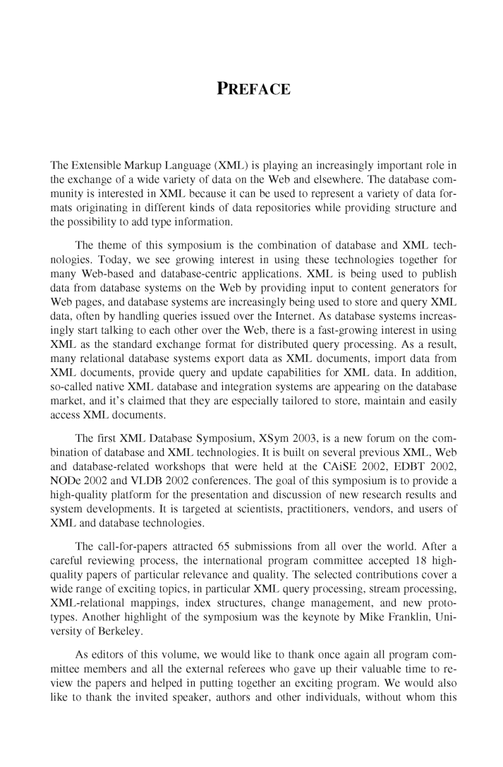 Database And XML Technologies - Page 5