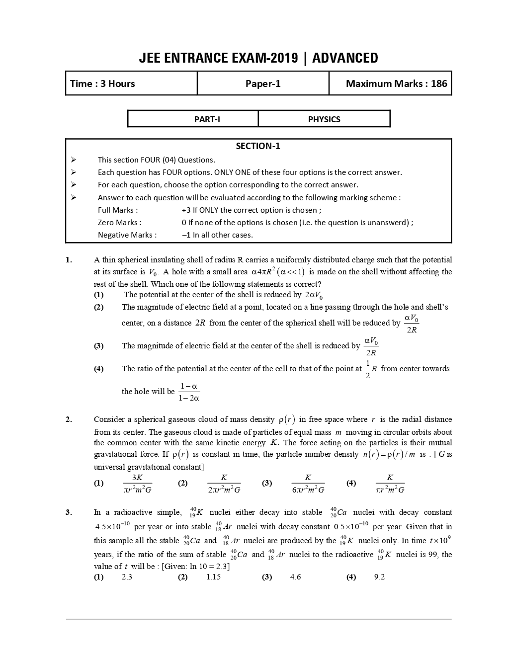IIT JEE Advance Paper Question Answer With Solution 2019 Paper-3 - Page 2