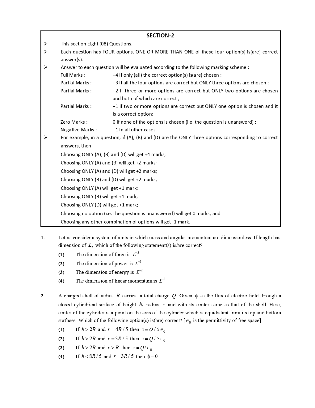 IIT JEE Advance Paper Question Answer With Solution 2019 Paper-3 - Page 4