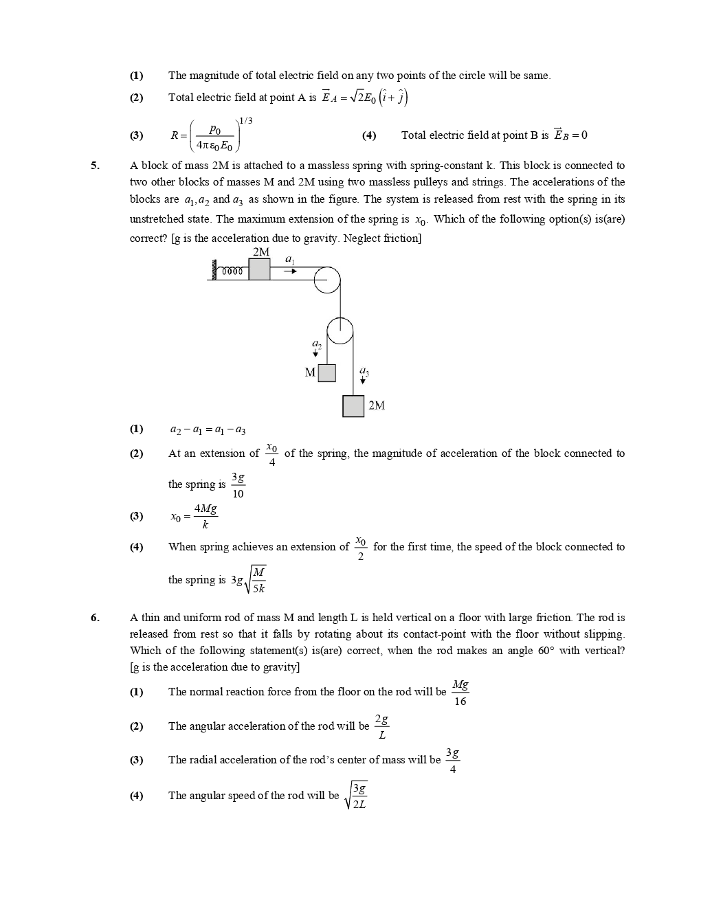 IIT JEE Advance Paper Question Answer With Solution 2019 Paper-4 - Page 4