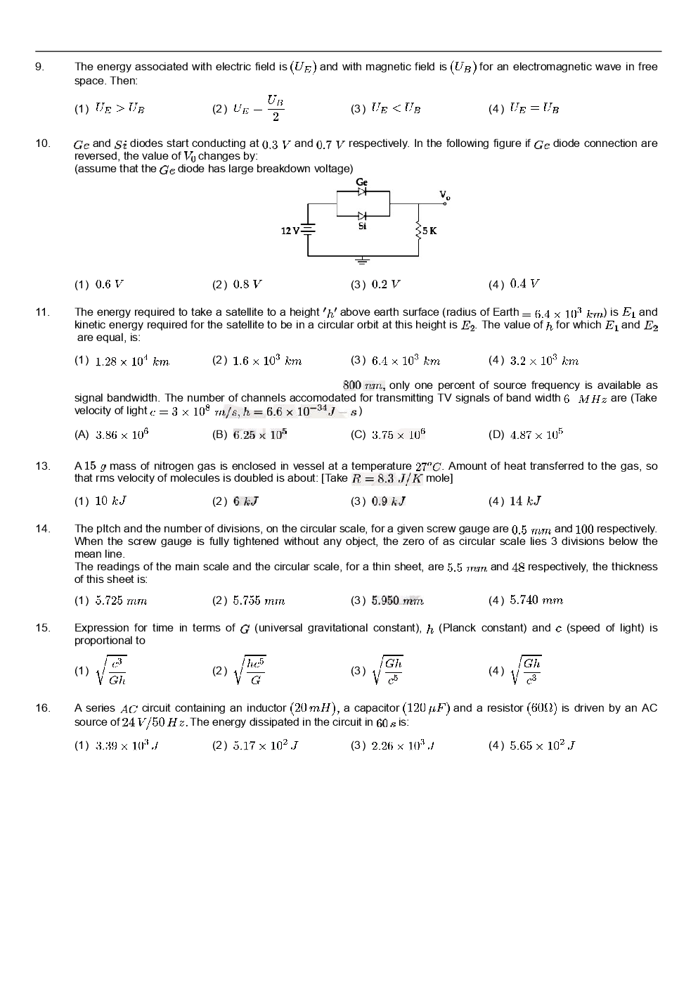 IIT JEE Mains Paper Question With Answer 2019 Paper-2 - Page 3