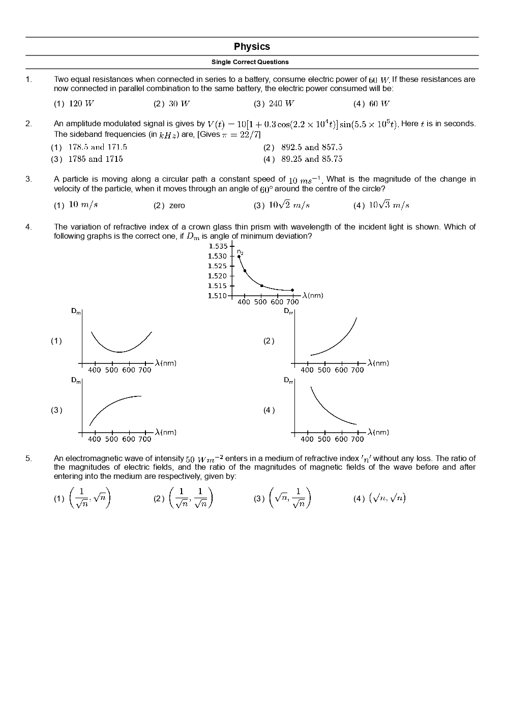 IIT JEE Mains Paper Question Answer With Solution 2019 Paper-5 - Page 2