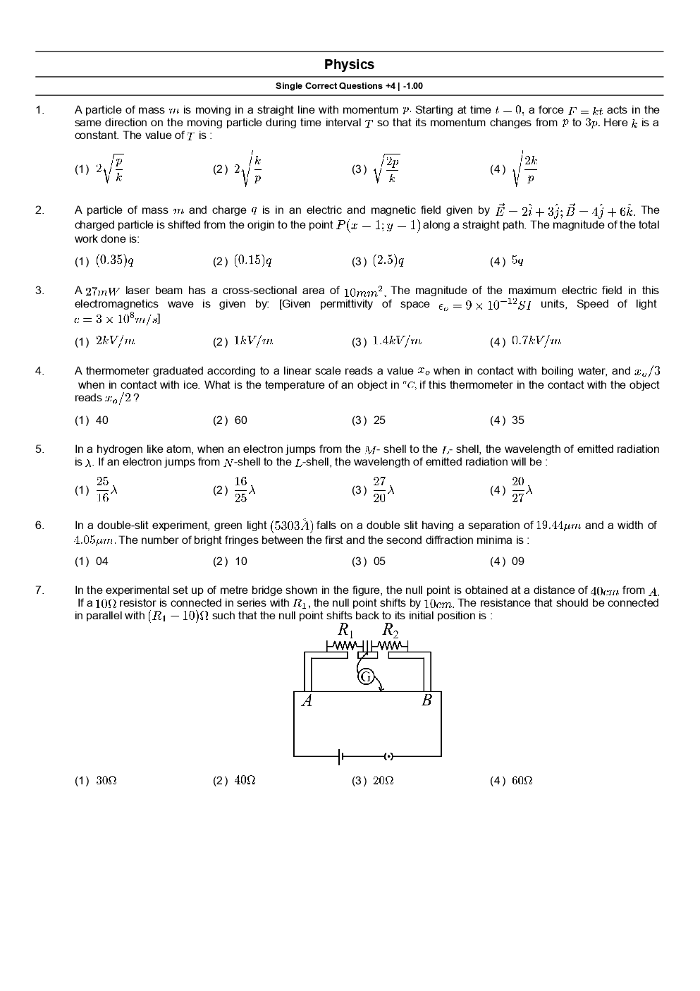 IIT JEE Mains Paper Question Answer With Solution 2019 Paper-6 - Page 2