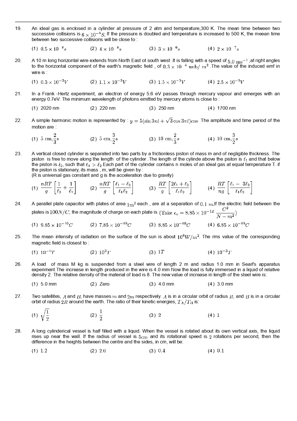 IIT JEE Mains Paper Question Answer With Solution 2019 Paper-7 - Page 5