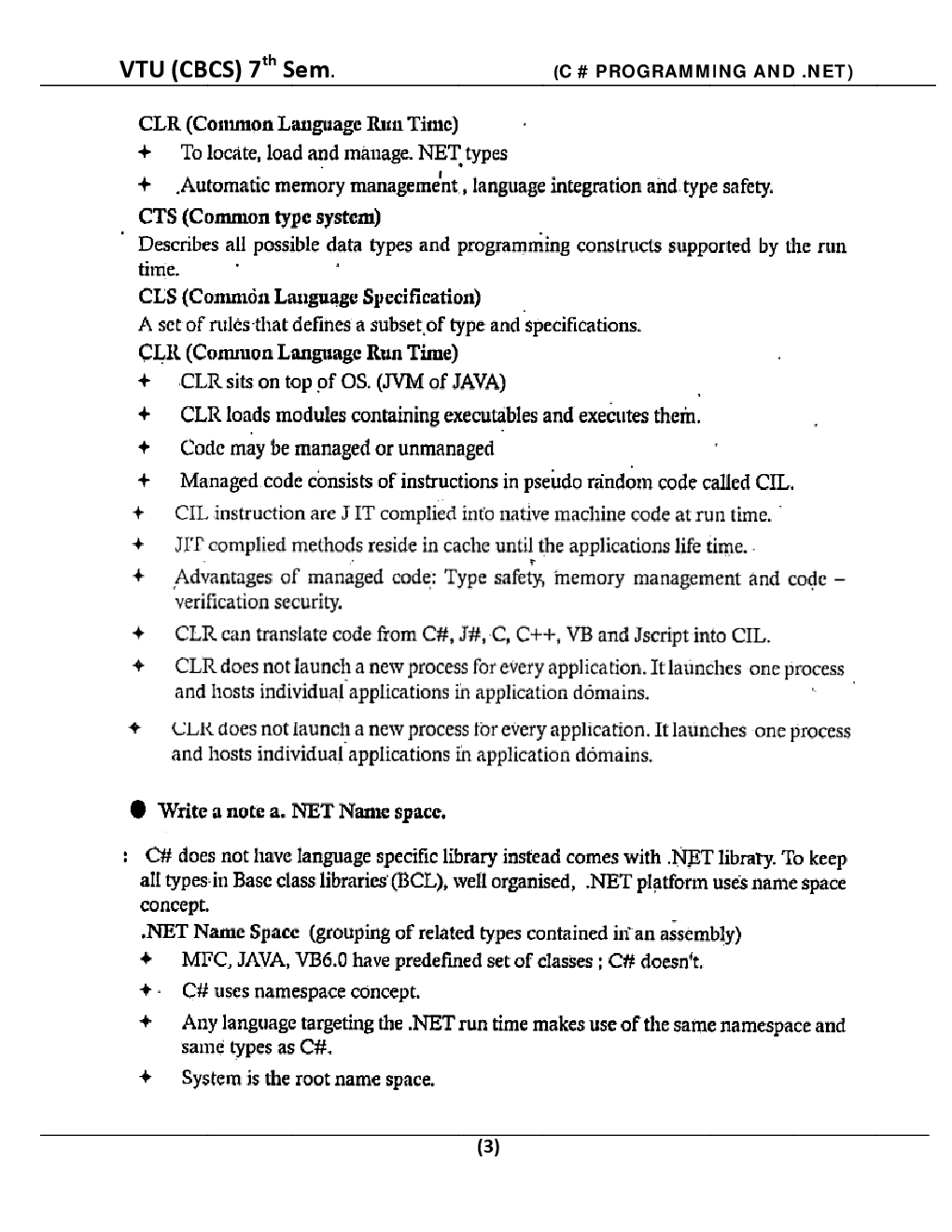 C  Programming  And Net For VTU BE 7th Sem Computer Science  Engineering - Page 4