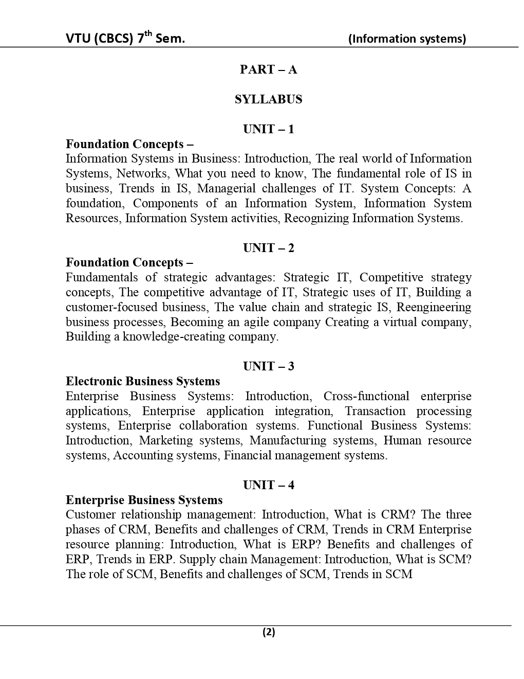 Information Systems For VTU BE 7th Sem Computer Science Engineering - Page 3