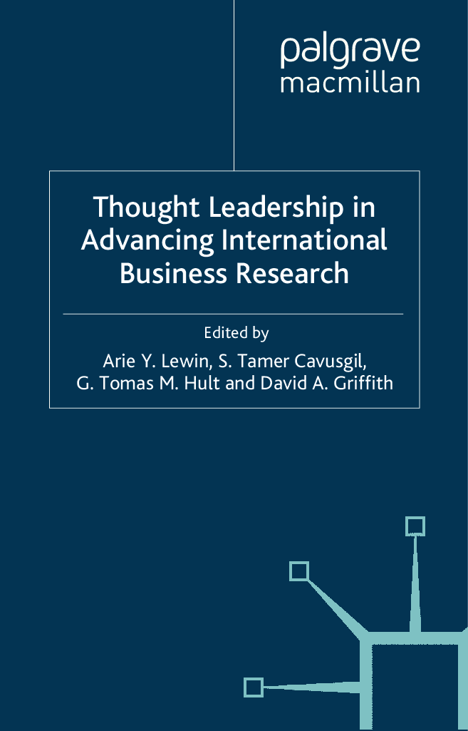 Thought Leadership In Advancing International Business Research - Page 1