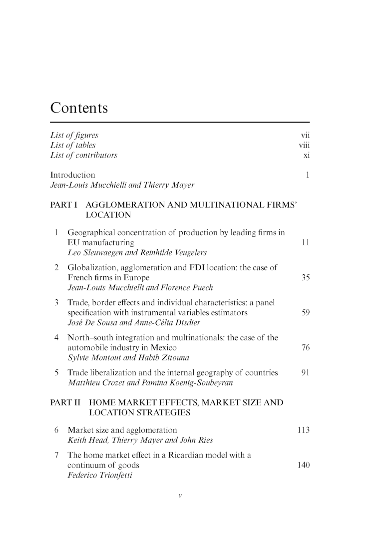 Multinational Firms Location And The New Economic Geography - Page 5
